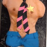 New York erotic Bakery--Erotic-sheriff-torso-with-chubby-in-his-paints-stripped-tie-adult-cake