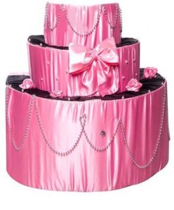 Pink-satin-draped-Florida-Miami-beach-jump-out-cake-54