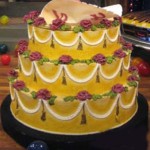New-Jersey-Newark-Yellow-Flowered-wedding-Jump-out-cake-57