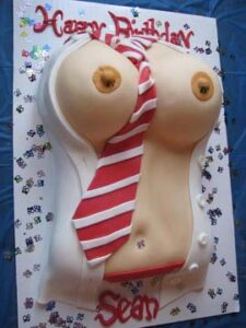 Clinton-Township-Michigan-Bachelorette-Adult-Shirt-Tie-Sexiest-Female-cake
