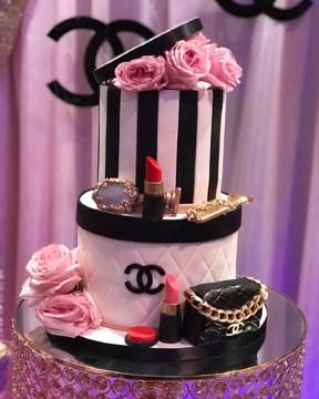 Custom Cakes by Manisha - Jimmy Choo and Burberry shoes, Louis Vuitton Bag  and a wine glass full of pearls, what more can you ask for ;-)